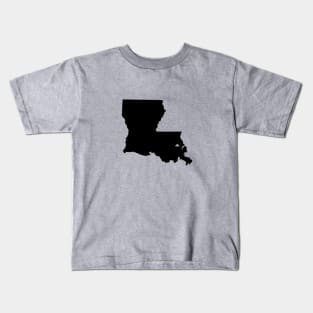 Louisiana Black Kids T-Shirt